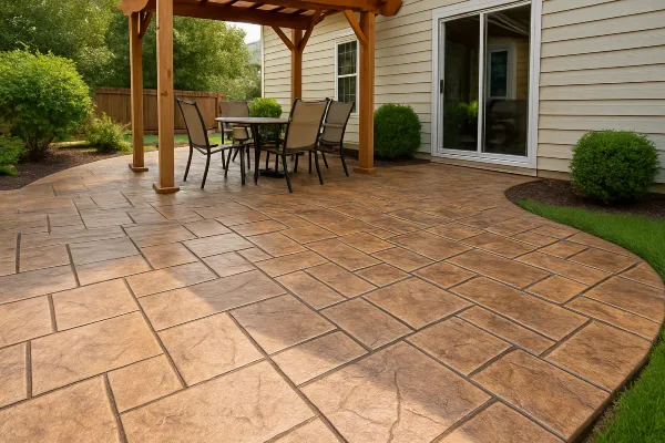 a stamped concrete patio from Phoenix Concrete Contractor in Phoenix, AZ - Concrete Contractor a stamped concrete patio from Phoenix Concrete Contractor in Phoenix, AZ - Concrete Contractor