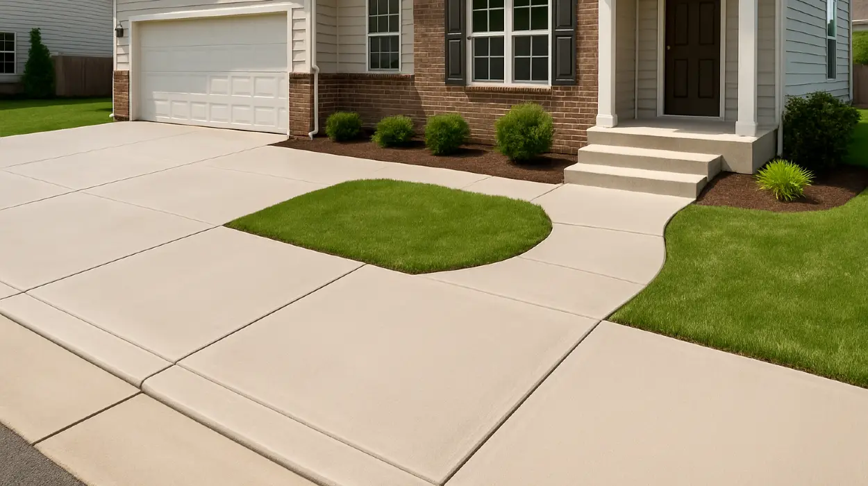 a concrete porch and sidewalk from Phoenix Concrete Contractor in Phoenix, AZ - sidewalk repair near me