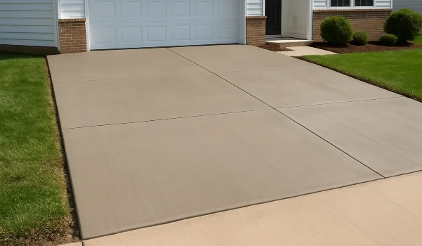 a brand new concrete driveway from Phoenix Concrete Contractor in Phoenix, AZ - stamped concrete contractor